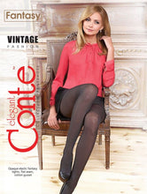 Load image into Gallery viewer, Conte Vintage 70 Den - Fantasy Mélange Women&#39;s Tights with mesh pattern (14С-95СП)