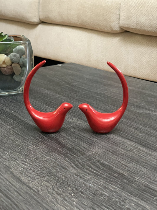 Vibhsa Red Bird Figurines of Heal and Happiness