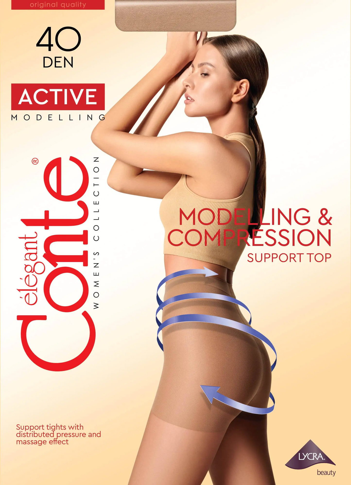 Conte Active 40 Den - Modelling Control Top Women's Tights (8С-61СП)