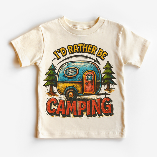 I'd Rater Be Camping Camper Shirt - Camp Tee