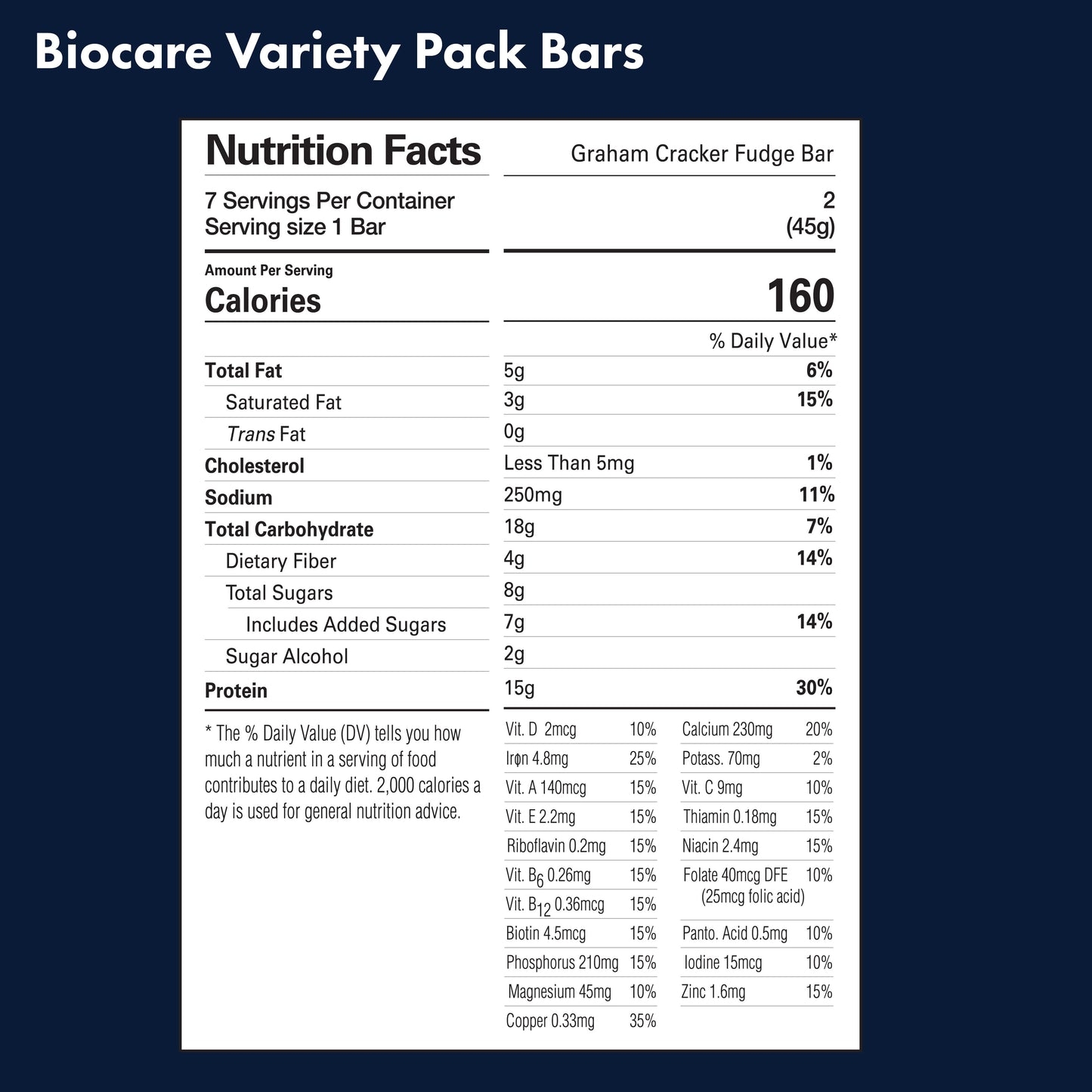 15G Protein Bars Variety Pack (7-Count)