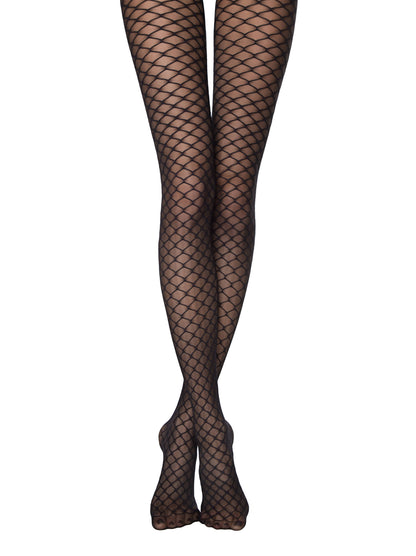 Conte Roxy 20 Den - Fantasy Women's Tights with a pattern of large rhombus (18С-12СП)