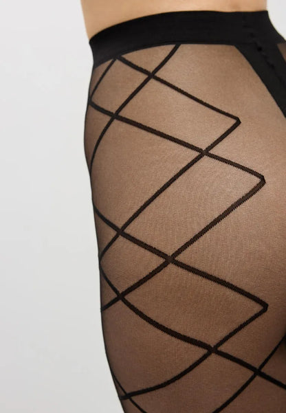 Conte Concept 50 Den - Fantasy Opaque Women's Tights with a golfs imitate & geometric pattern (21S-3SP)