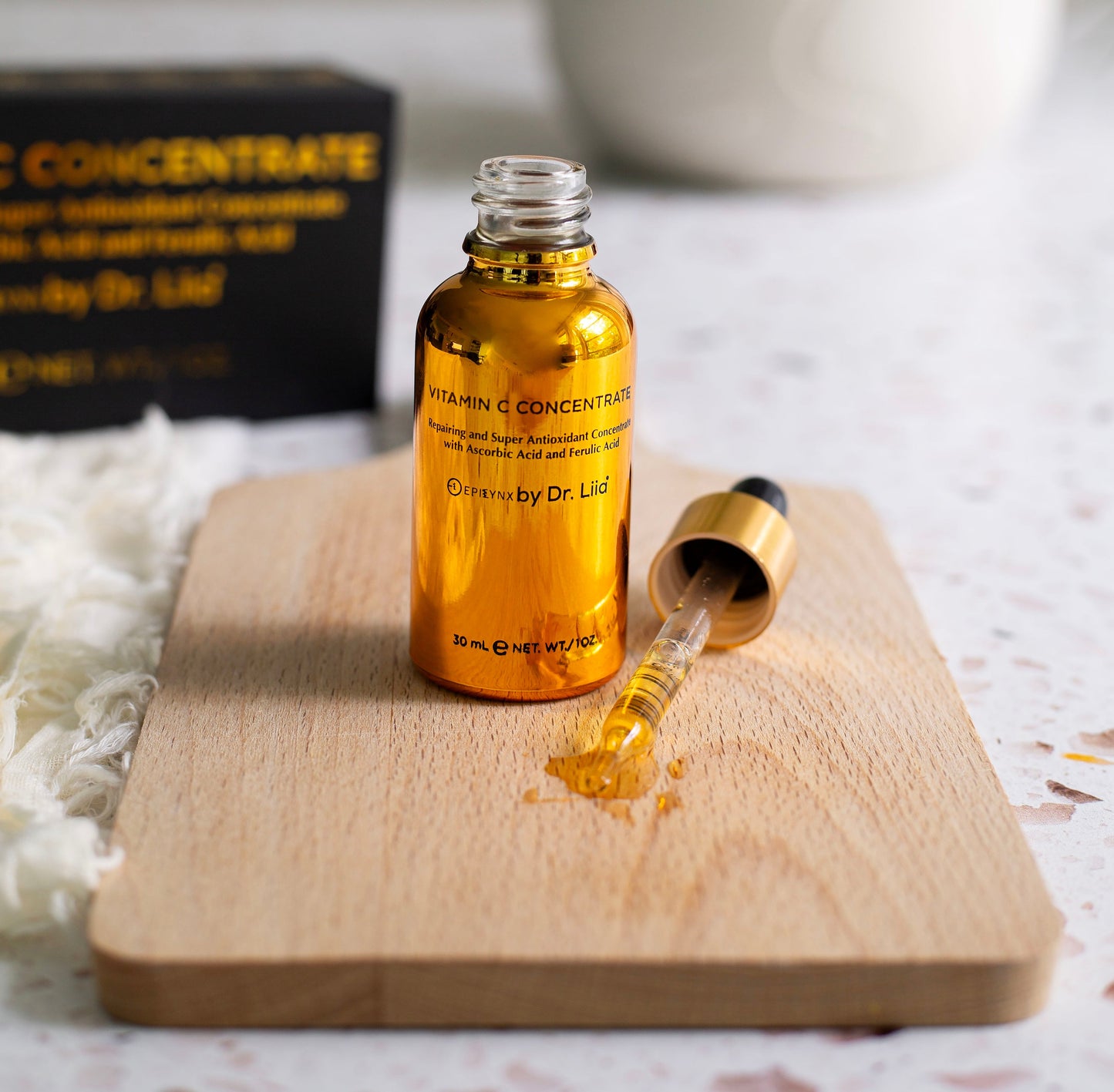 Brightening Vitamin C Glow Serum for Sensitive & Dry Skin – Vegan, Gluten-Free, Anti-Aging, Fragrance-Free