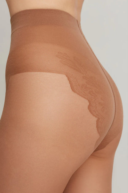 Conte Bikini Soft 40 Den - Classic Women's Tights with Ajour Top (8S-47SP)
