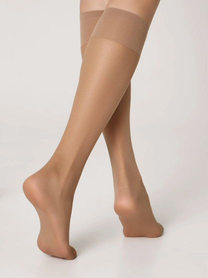 Conte/Esli Accent 40 Den - Tight Knee-Highs For Women - 2 Pairs (Pack) (8С-2СПЕ)