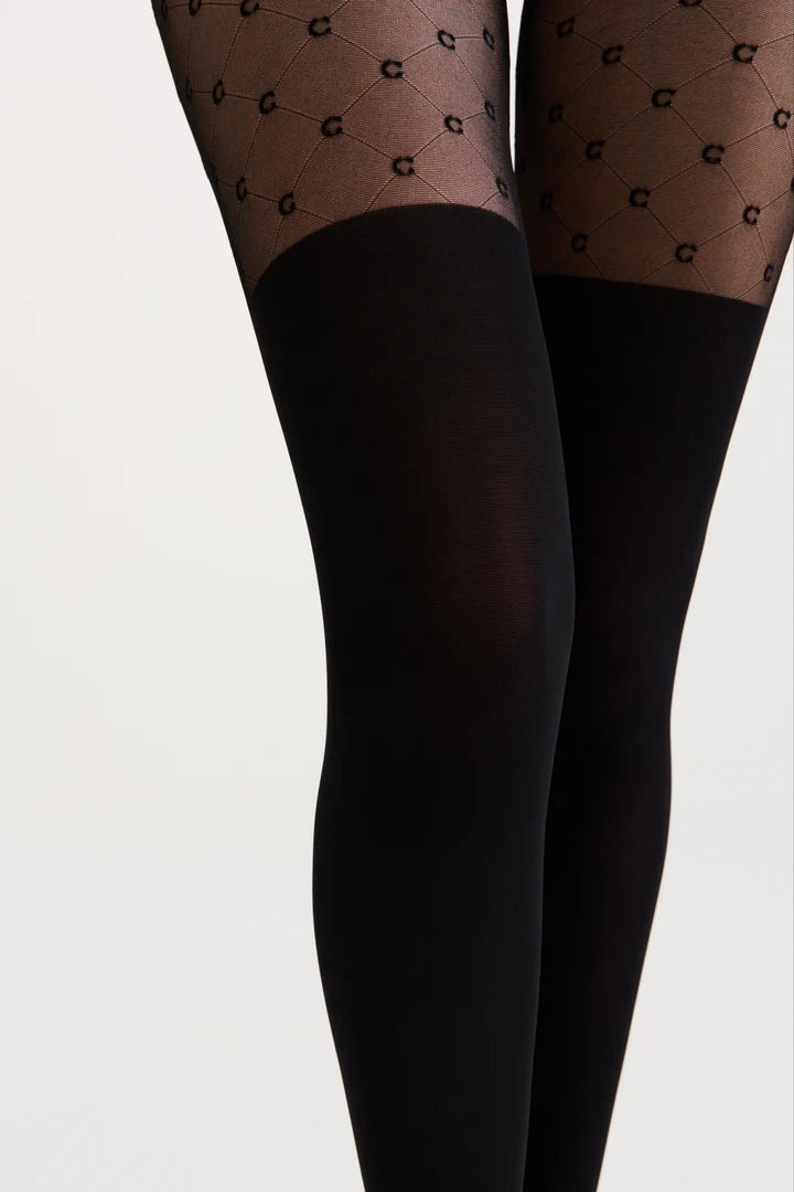 Conte Couture 50/30 Den - Fantasy Opaque Women's Tights with Imitation Golfs (23S-143SP)