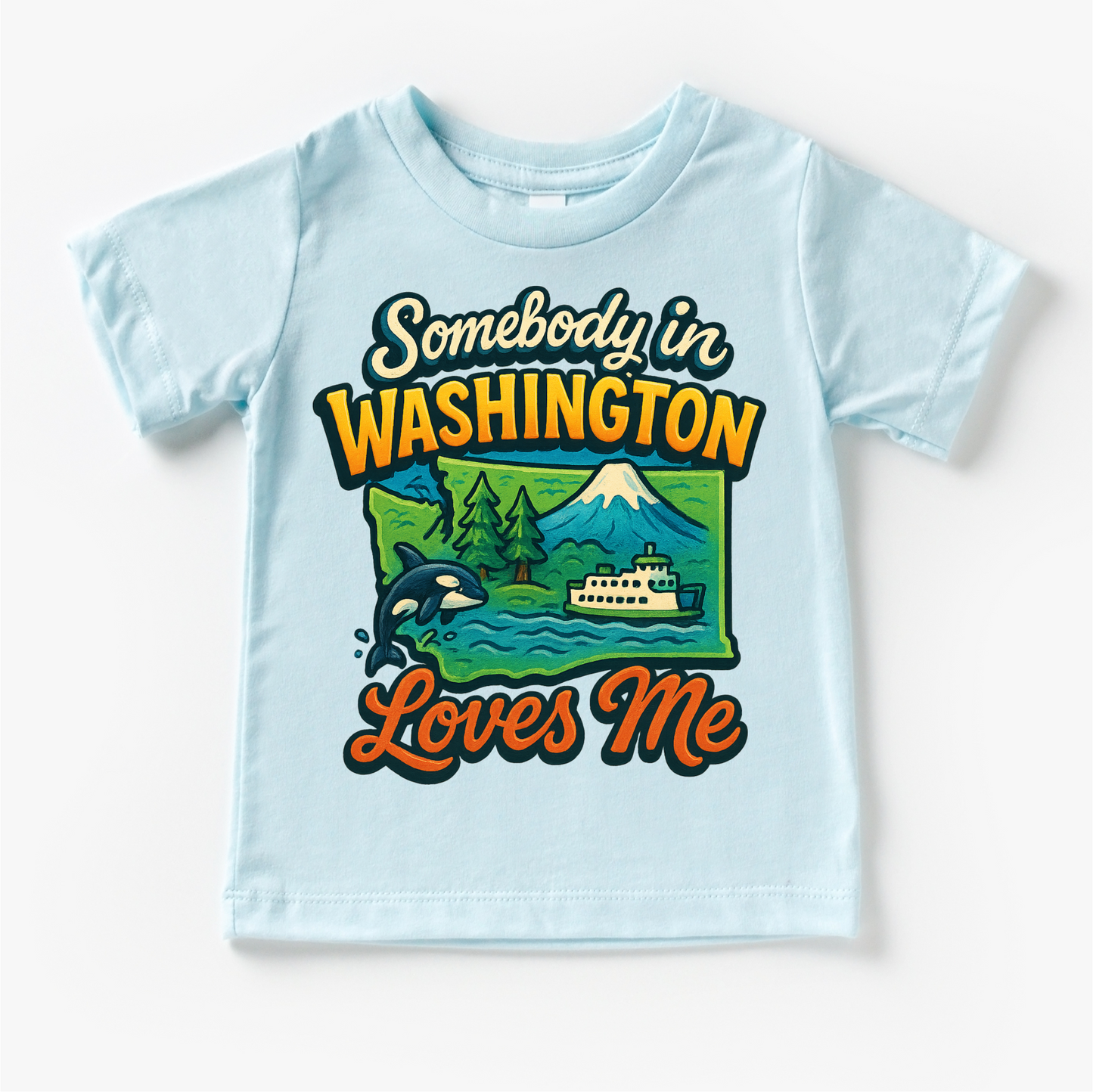 Somebody In Washington Loves Me Shirt - State Souvenir Tee