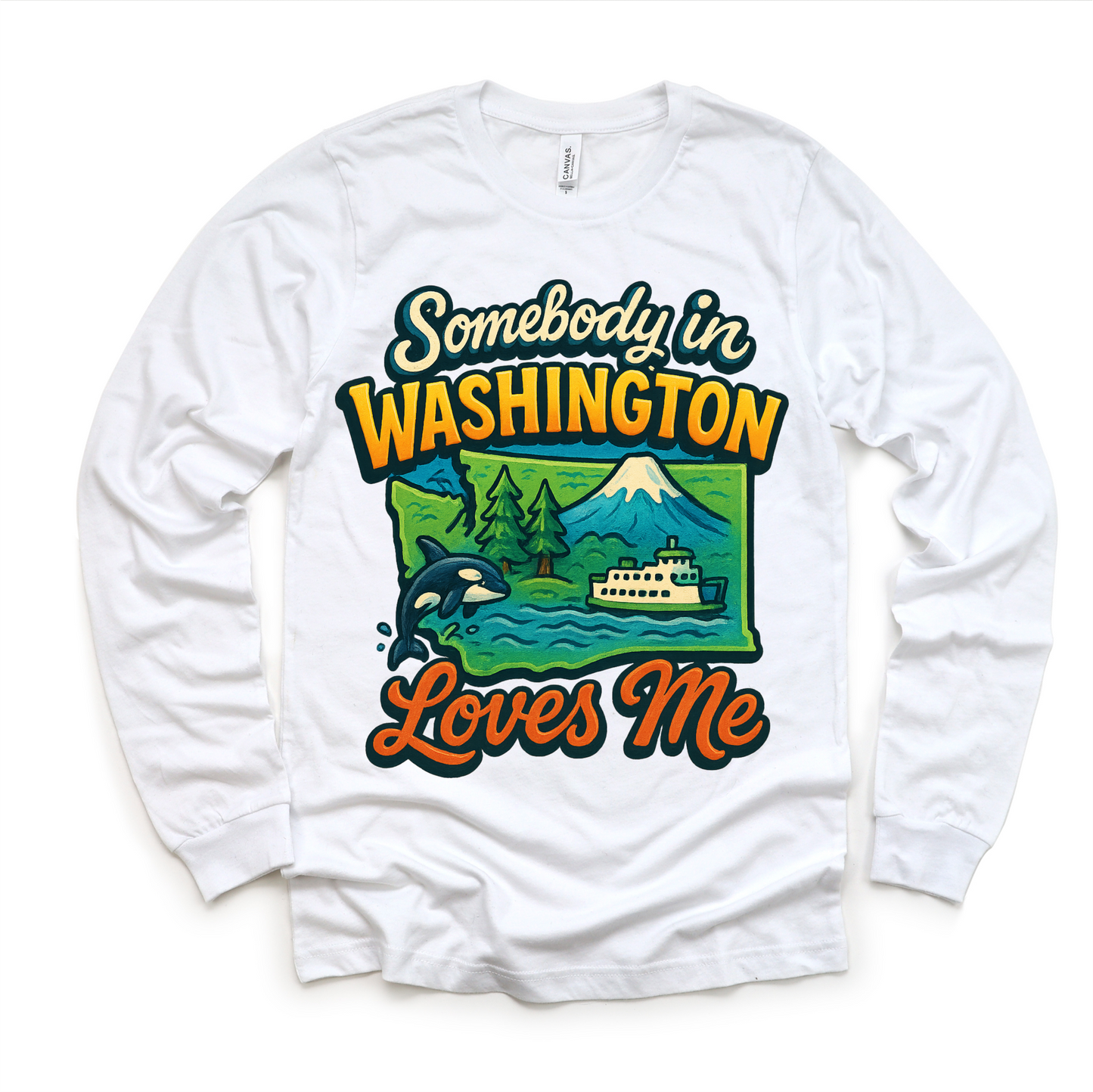 Somebody In Washington Loves Me Shirt - State Souvenir Tee