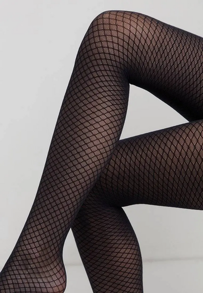 Conte Club 30 Den - Fantasy Dense Women's Tights with geometric pattern (21S-94SP)