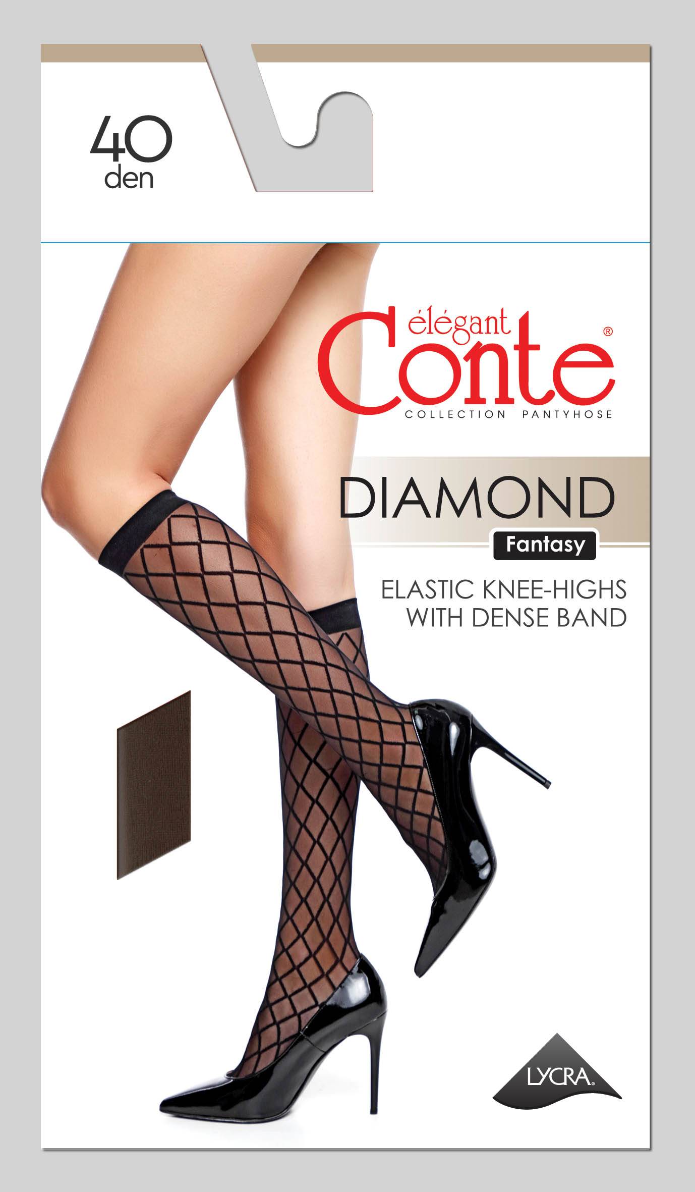 Conte Diamond 40 Den - Fantasy Knee-Highs for Women (21C-146SP)