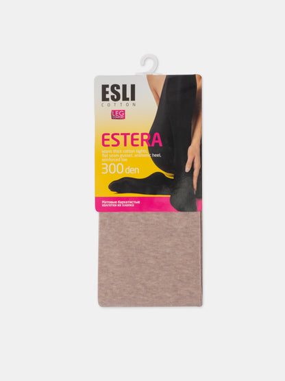 Conte/Esli Estera 300 Den - 74% Cotton Warm Opaque Women's Tights (14С-65СПЕ)