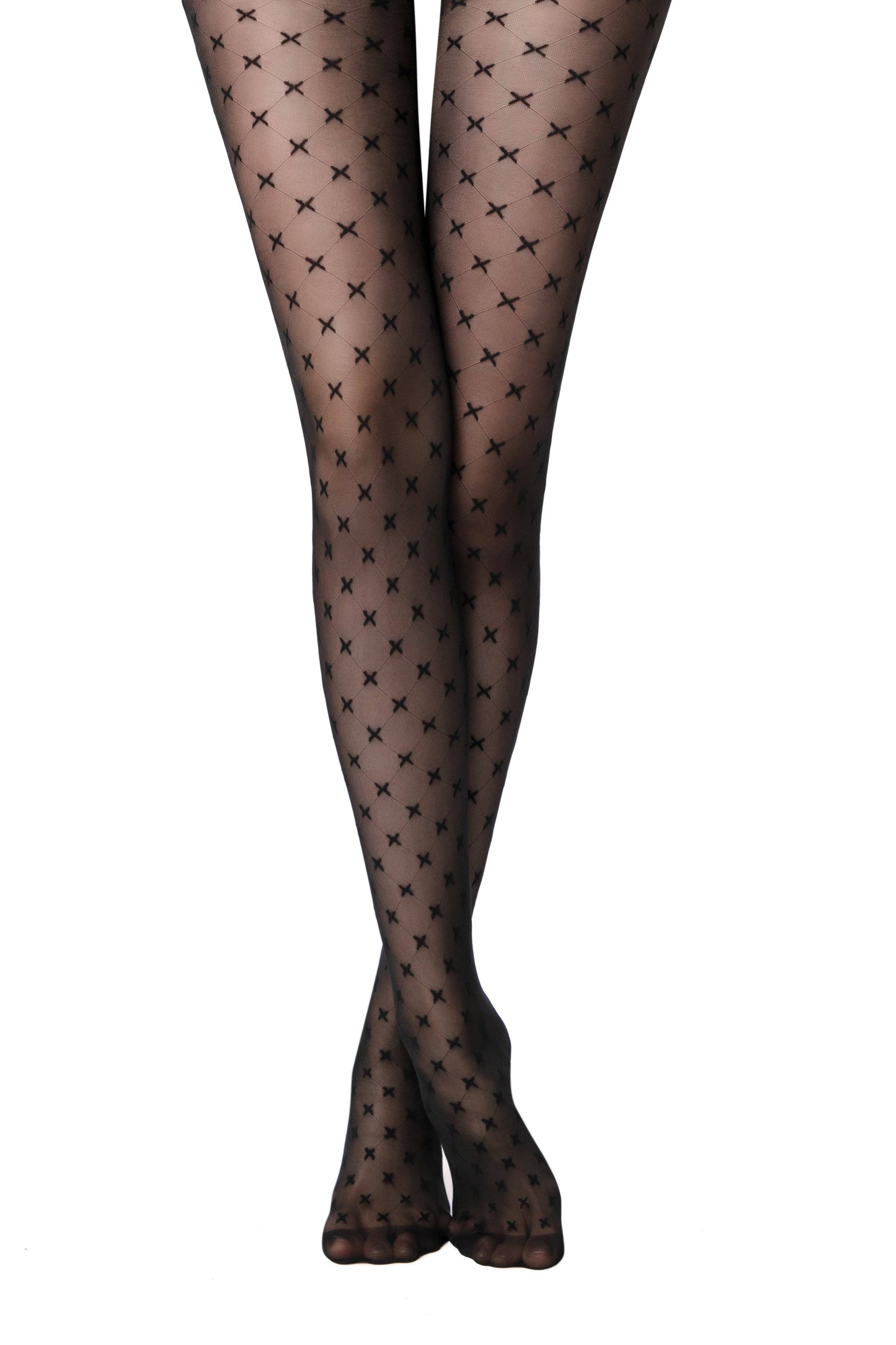Conte Cross 20 Den - Fantasy Women's Tights with Cross Pattern (23S-69SP)
