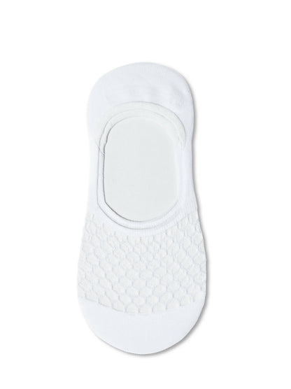 Conte Esli #IS007 - 1 pair Cotton Invisible Women's Footlets (with sheer mesh insert)