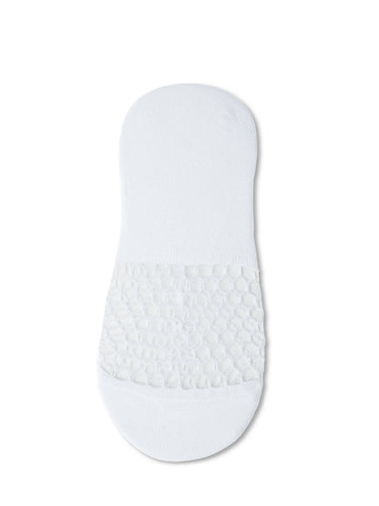 Conte Esli #IS007 - 1 pair Cotton Invisible Women's Footlets (with sheer mesh insert)
