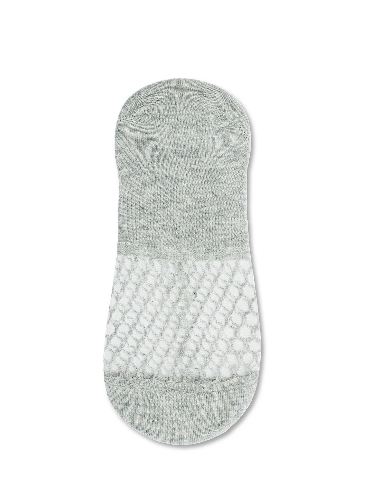 Conte Esli #IS007 - 1 pair Cotton Invisible Women's Footlets (with sheer mesh insert)