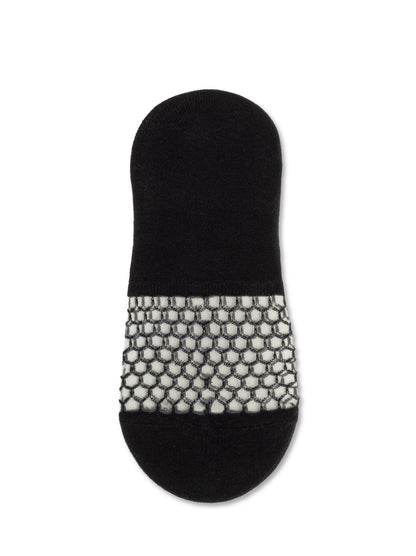Conte Esli #IS007 - 1 pair Cotton Invisible Women's Footlets (with sheer mesh insert)