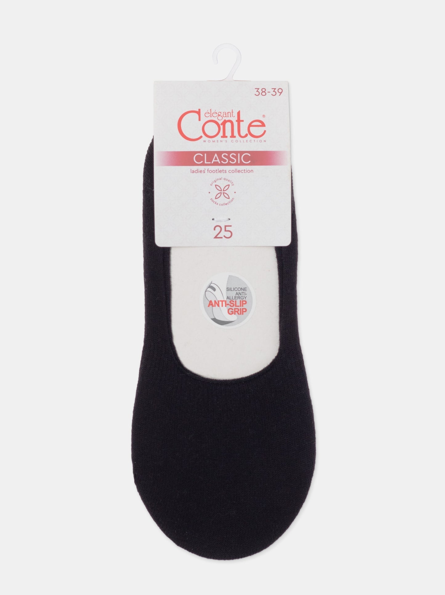 Conte Classic #16S-12SP - 1 pair Cotton Women's Footlets
