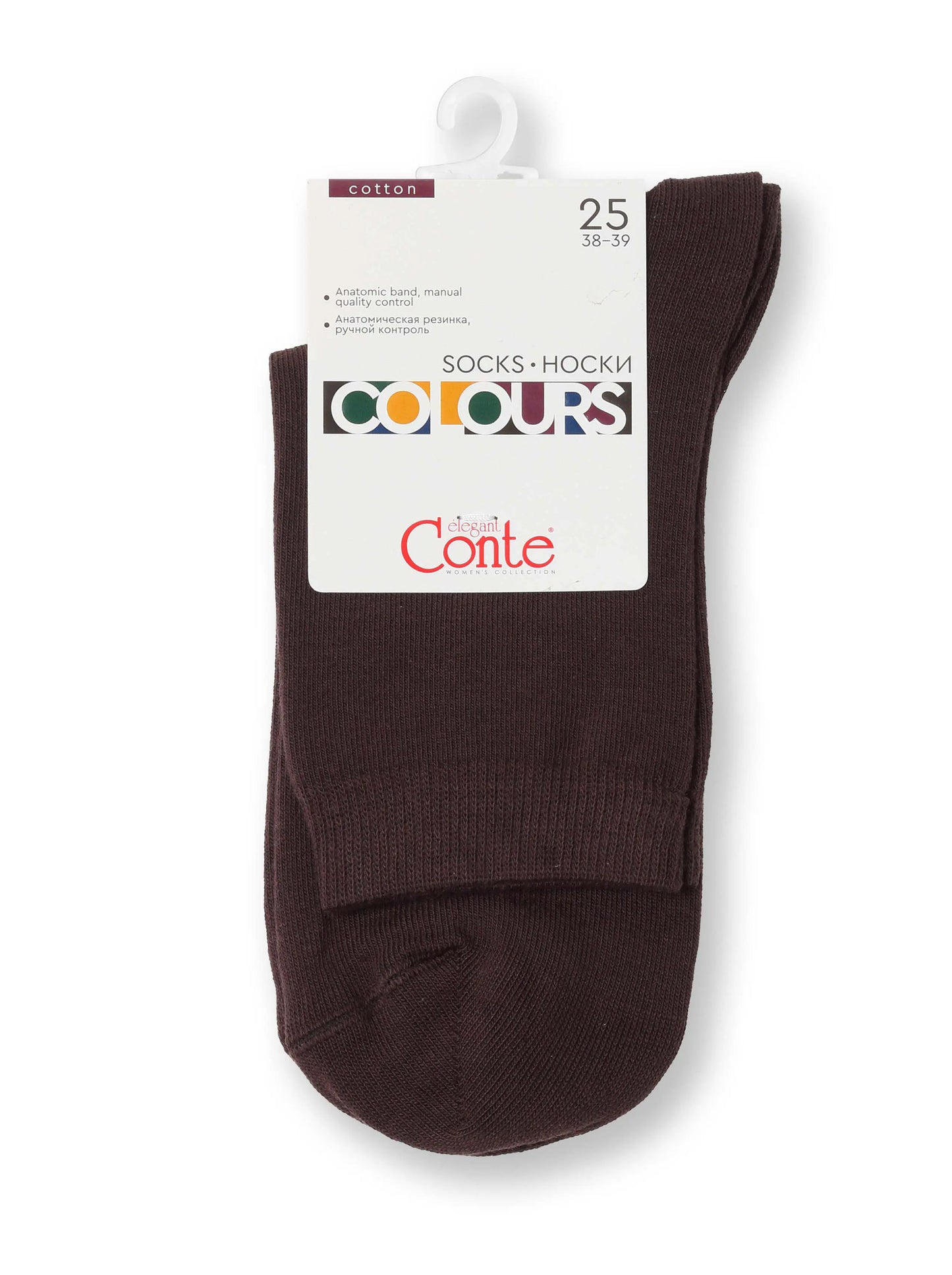 Conte Colours #7S-22/1SPA - 1 pair Classic Cotton Women's Socks