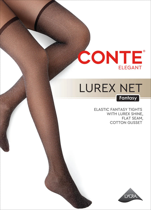 Conte Lurex Net 40 Den - Fantasy Women's Tights Striking Glitter Mesh Stocking Imitation (24S-78SP)