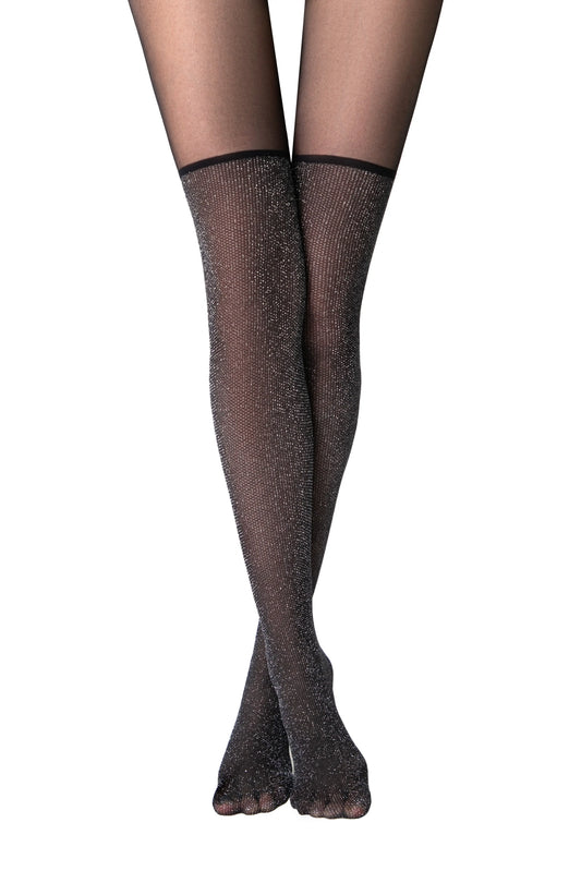 Conte Lurex Net 40 Den - Fantasy Women's Tights Striking Glitter Mesh Stocking Imitation (24S-78SP)