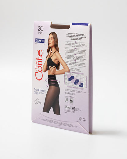 Conte Slimfit 20 Den - Моделирующие женские колготки с широким поясом (8С-73СП)