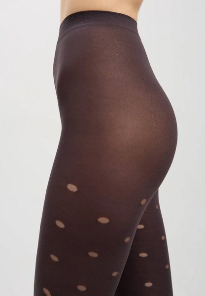 Conte Enjoy 50 Den - Fantasy Opaque Women's Tights with Sheer Polka Dots (19S-241SP)
