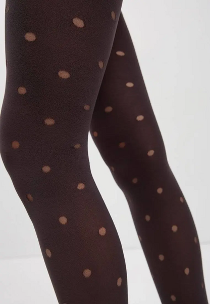 Conte Enjoy 50 Den - Fantasy Opaque Women's Tights with Sheer Polka Dots (19S-241SP)