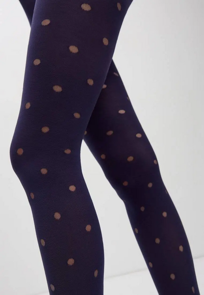 Conte Enjoy 50 Den - Fantasy Opaque Women's Tights with Sheer Polka Dots (19S-241SP)