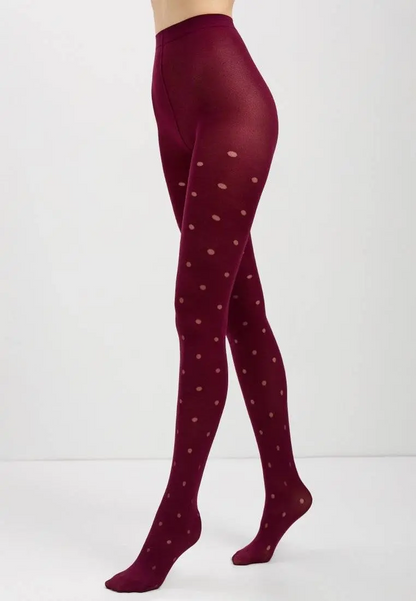 Conte Enjoy 50 Den - Fantasy Opaque Women's Tights with Sheer Polka Dots (19S-241SP)