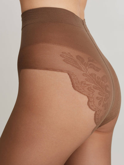 Conte Bikini Soft 20 Den - Classic Women's Tights with Laced Panties (8S-34SP)
