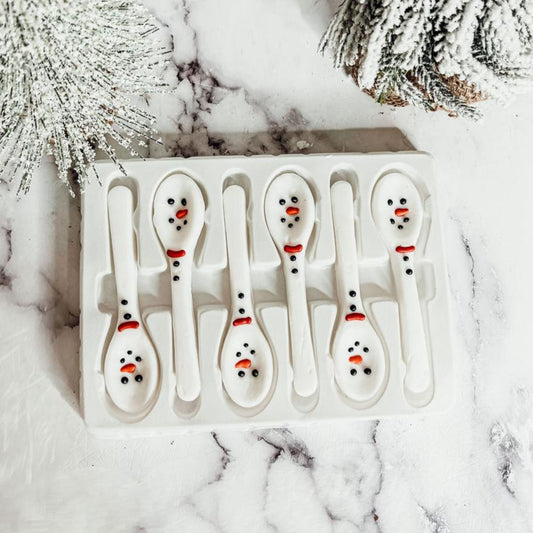 Snowman Edible Spoons