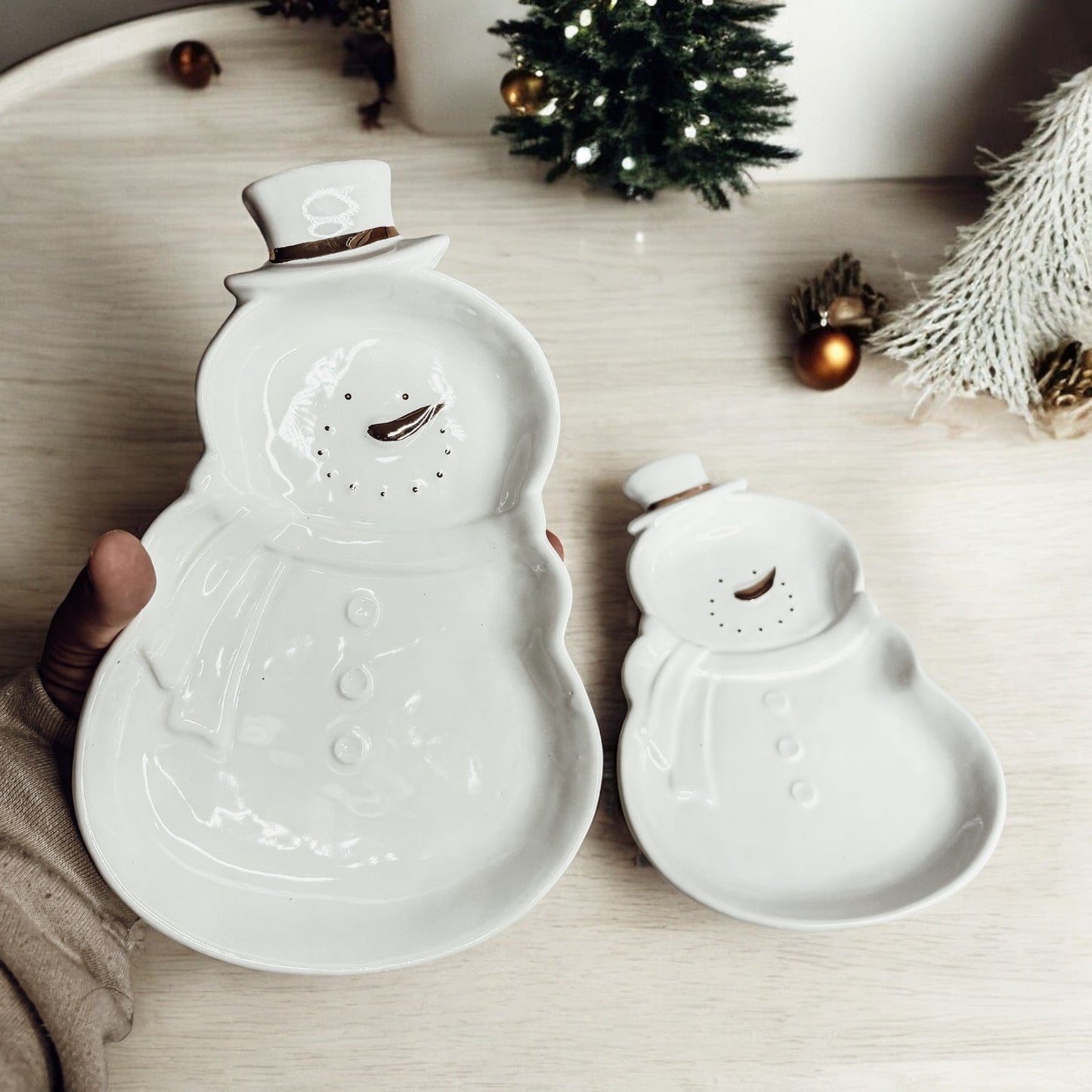 Snowman Dish