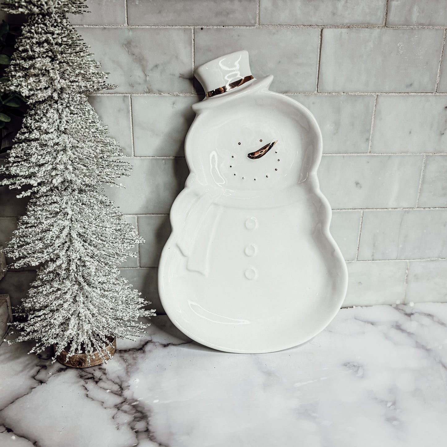 Snowman Dish