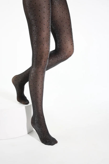 Conte Luxe Dots 30 Den - Fantasy Women's Tights with a Shiny Lurex & Polka Dots (22С-138СП)