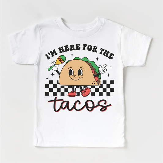 I'm Here For The Tacos Cinco De Mayo Shirt - Kids Cinco De Mayo Tee