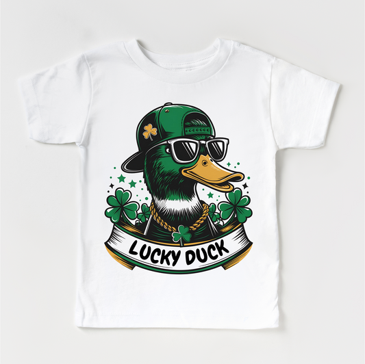 Lucky Duck St. Patrick's Day Shirt - St. Patrick's Day Kids & Adult Tee