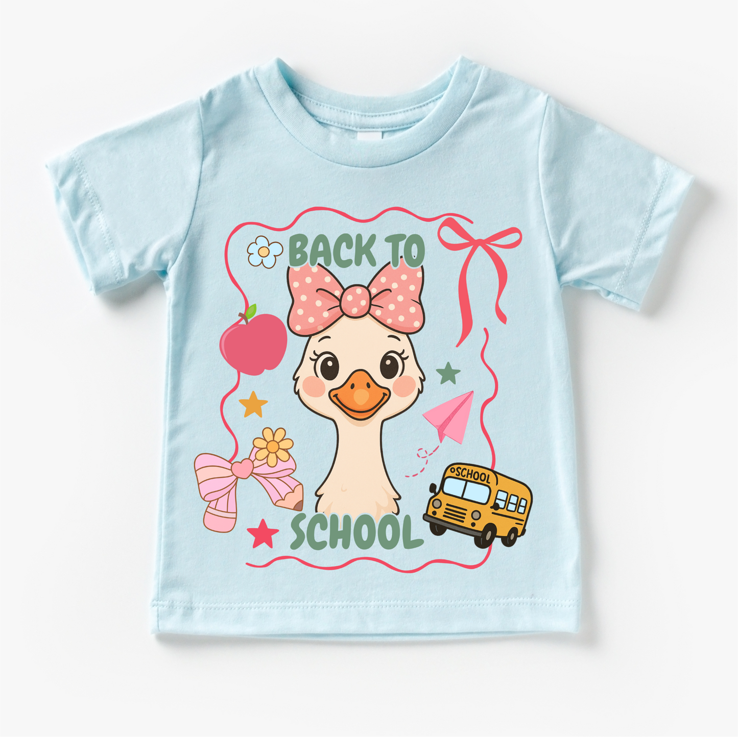 Girls Goose Back To School Shirt - Cute Back To School Tee