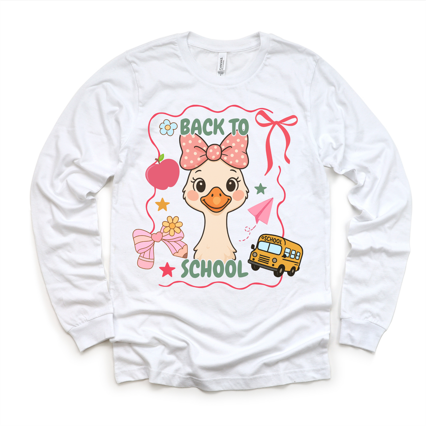 Girls Goose Back To School Shirt - Cute Back To School Tee