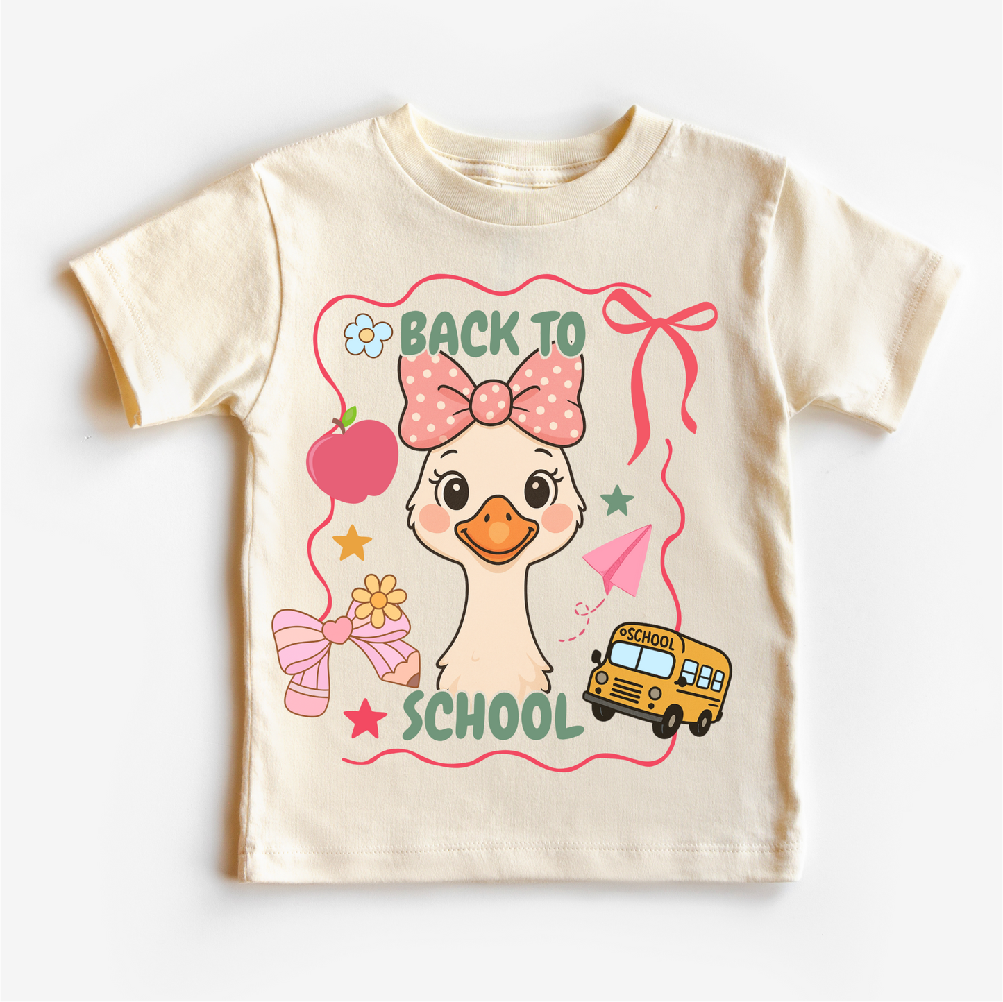 Girls Goose Back To School Shirt - Cute Back To School Tee