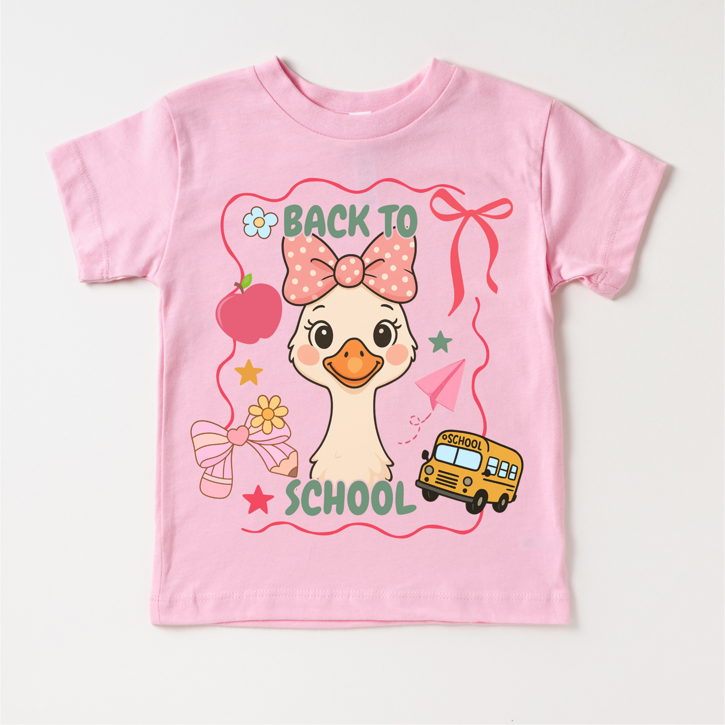 Girls Goose Back To School Shirt - Cute Back To School Tee