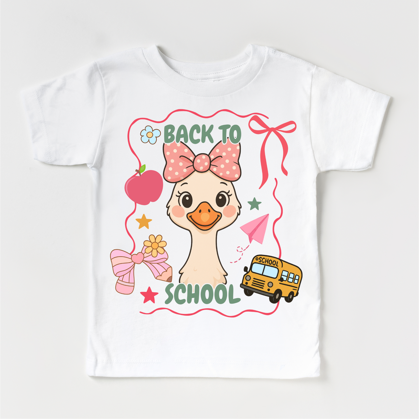 Girls Goose Back To School Shirt - Cute Back To School Tee