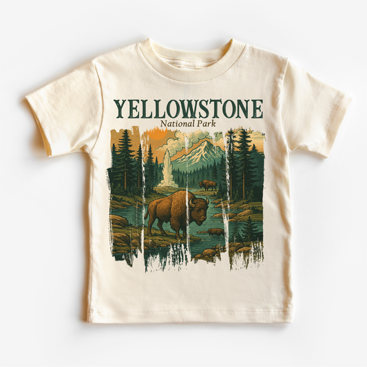 Yellowstone Natural Park Shirt - Adventure Buffalo Tee