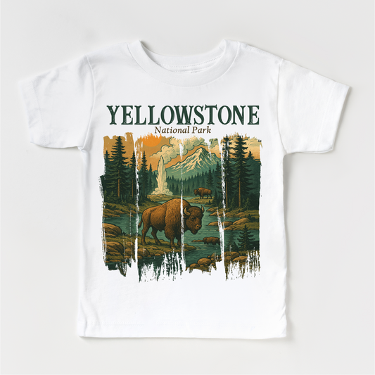 Yellowstone Natural Park Shirt - Adventure Buffalo Tee