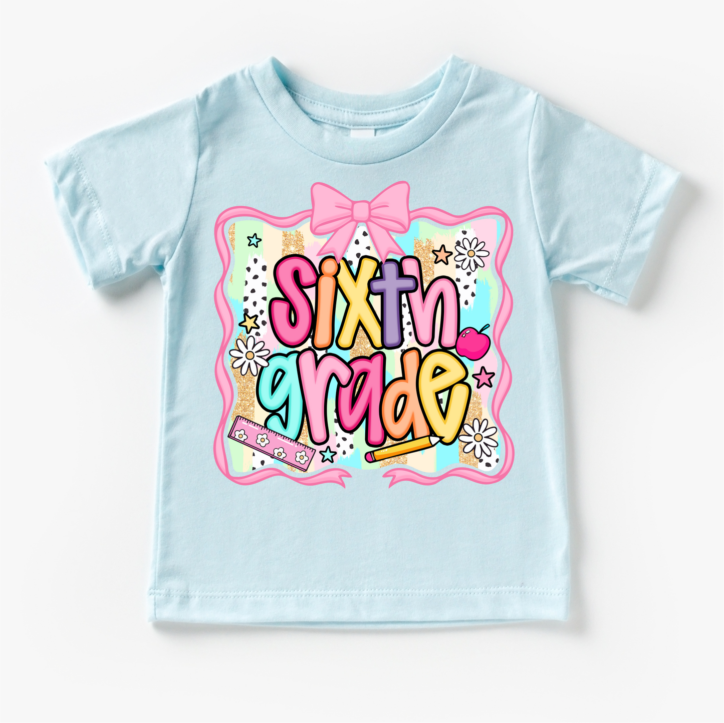 Girls 6th Grade School Shirt - Back To School Tee