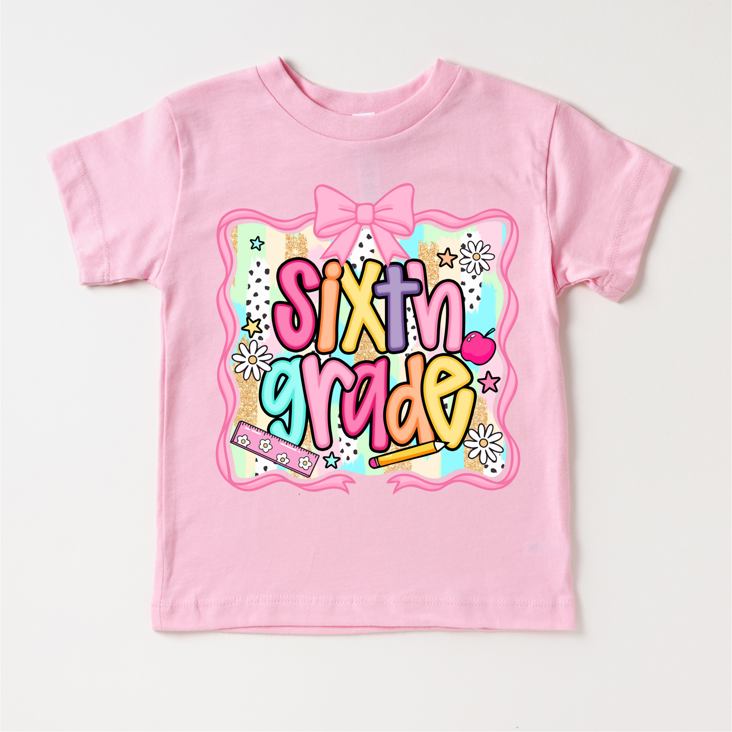 Girls 6th Grade School Shirt - Back To School Tee