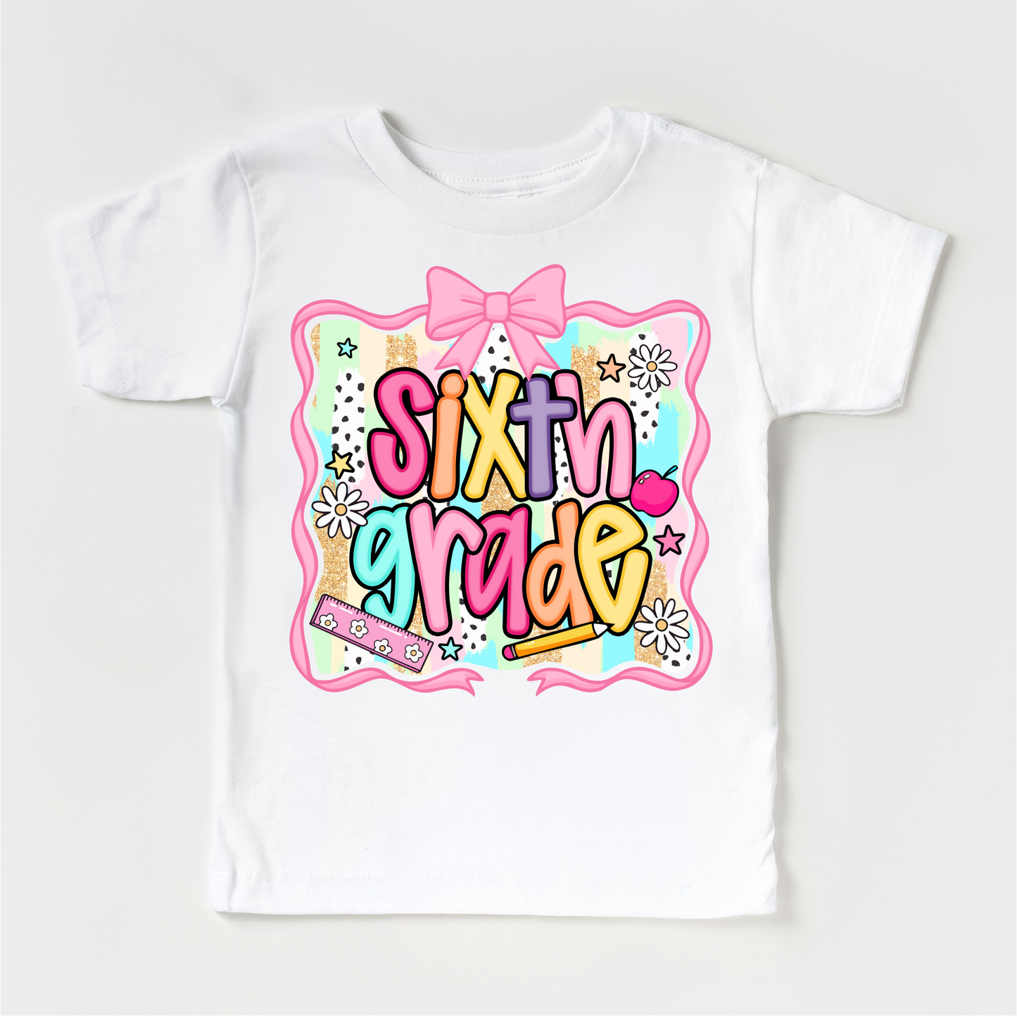 Girls 6th Grade School Shirt - Back To School Tee