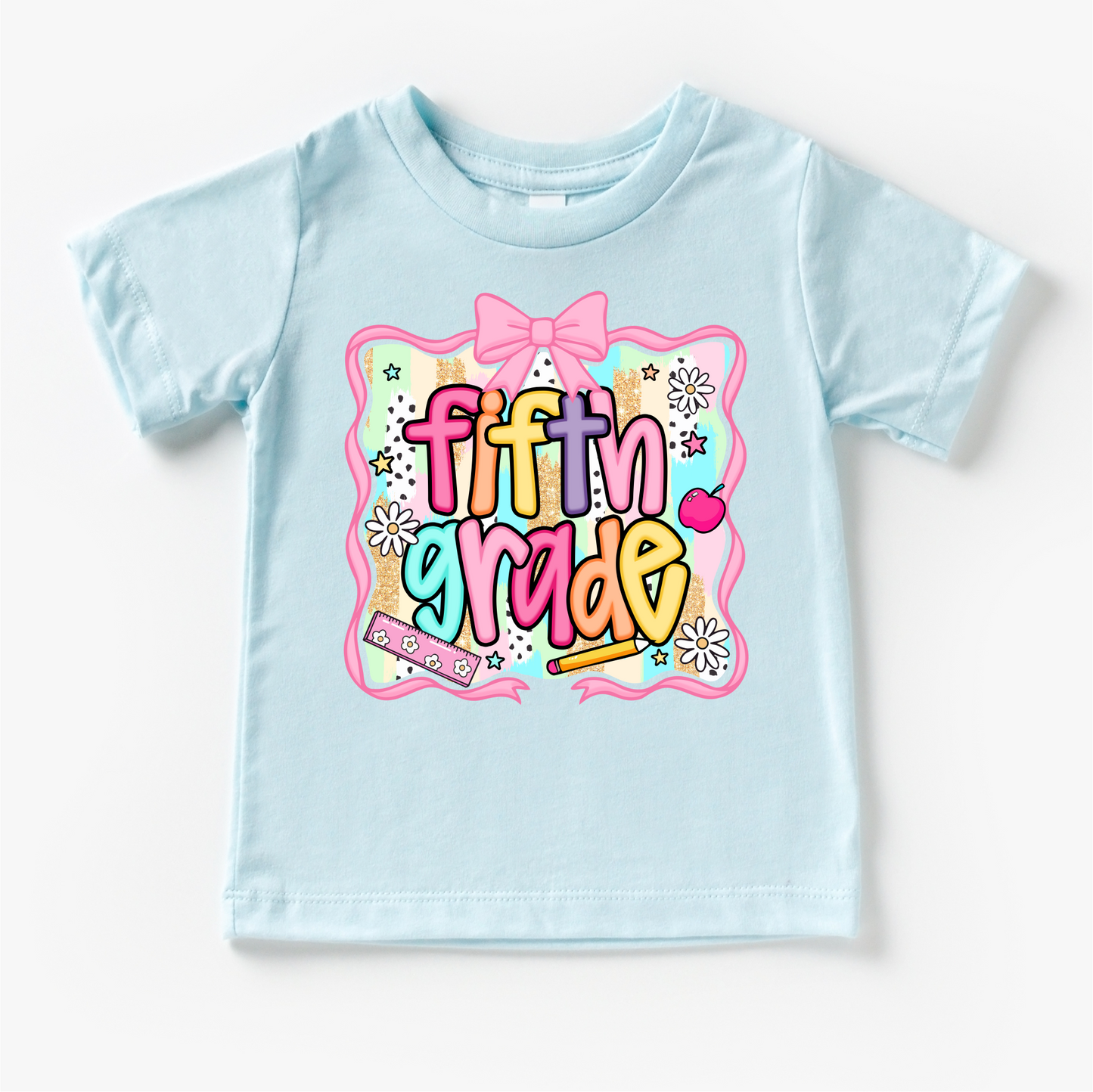 Girls 5th grade School Shirt - Back To School Tee