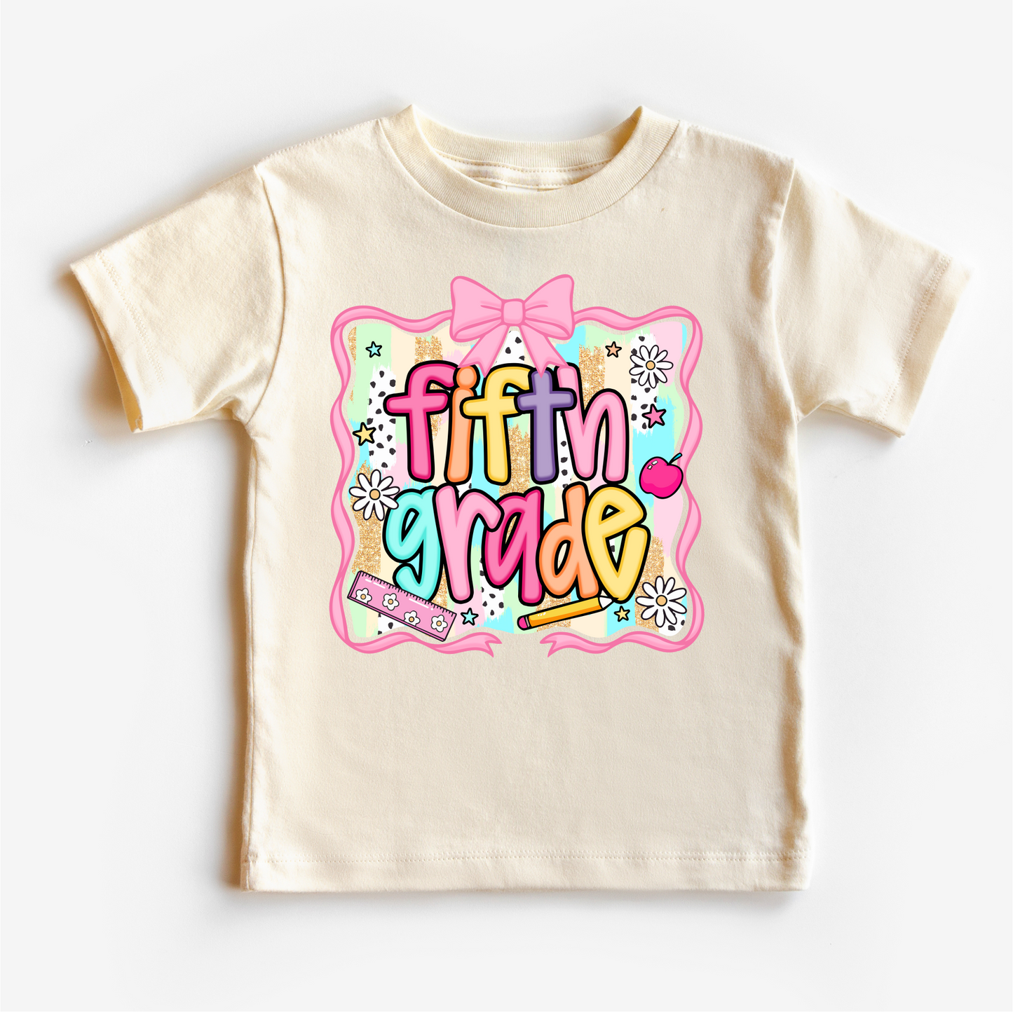 Girls 5th grade School Shirt - Back To School Tee