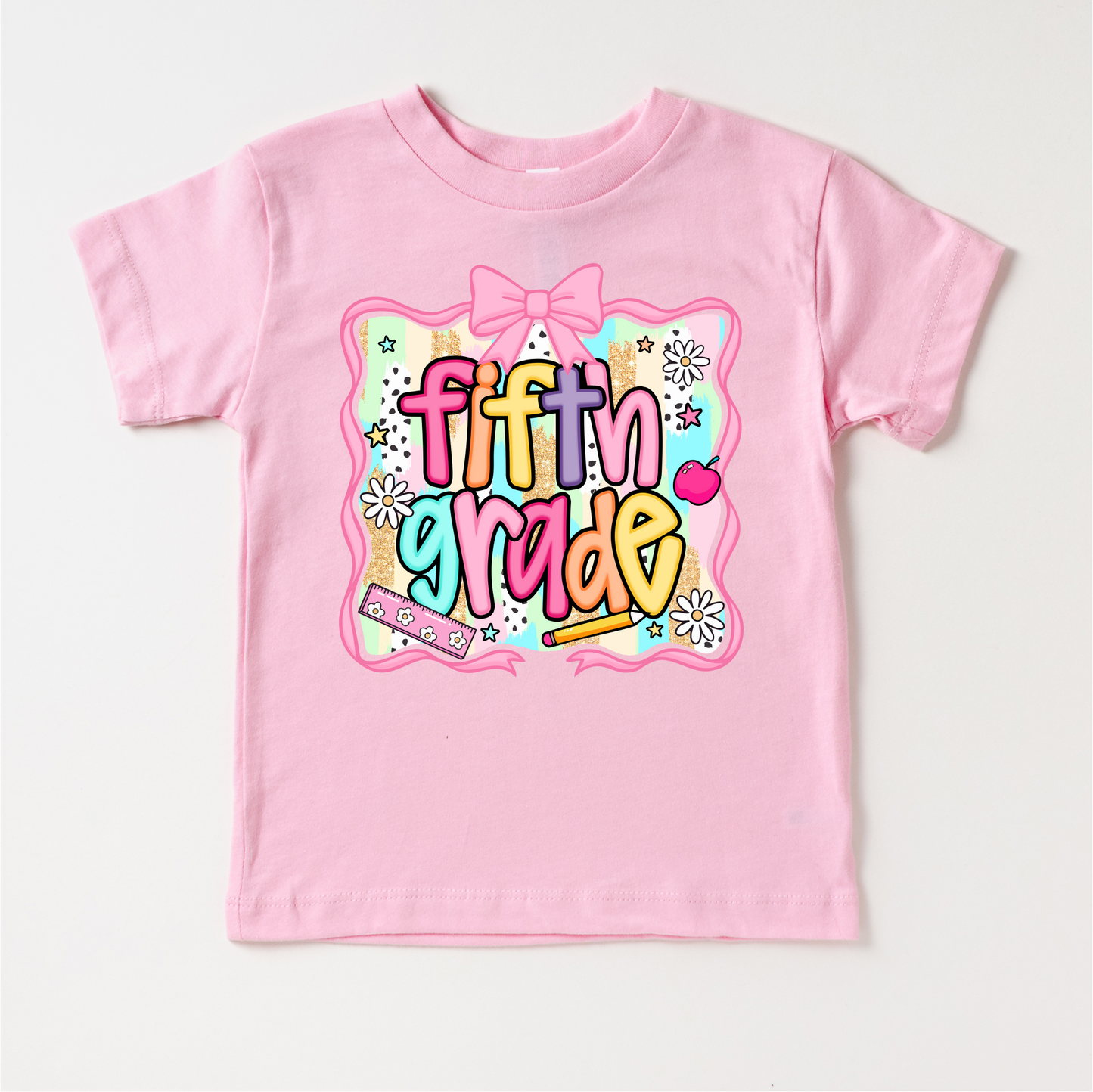 Girls 5th grade School Shirt - Back To School Tee
